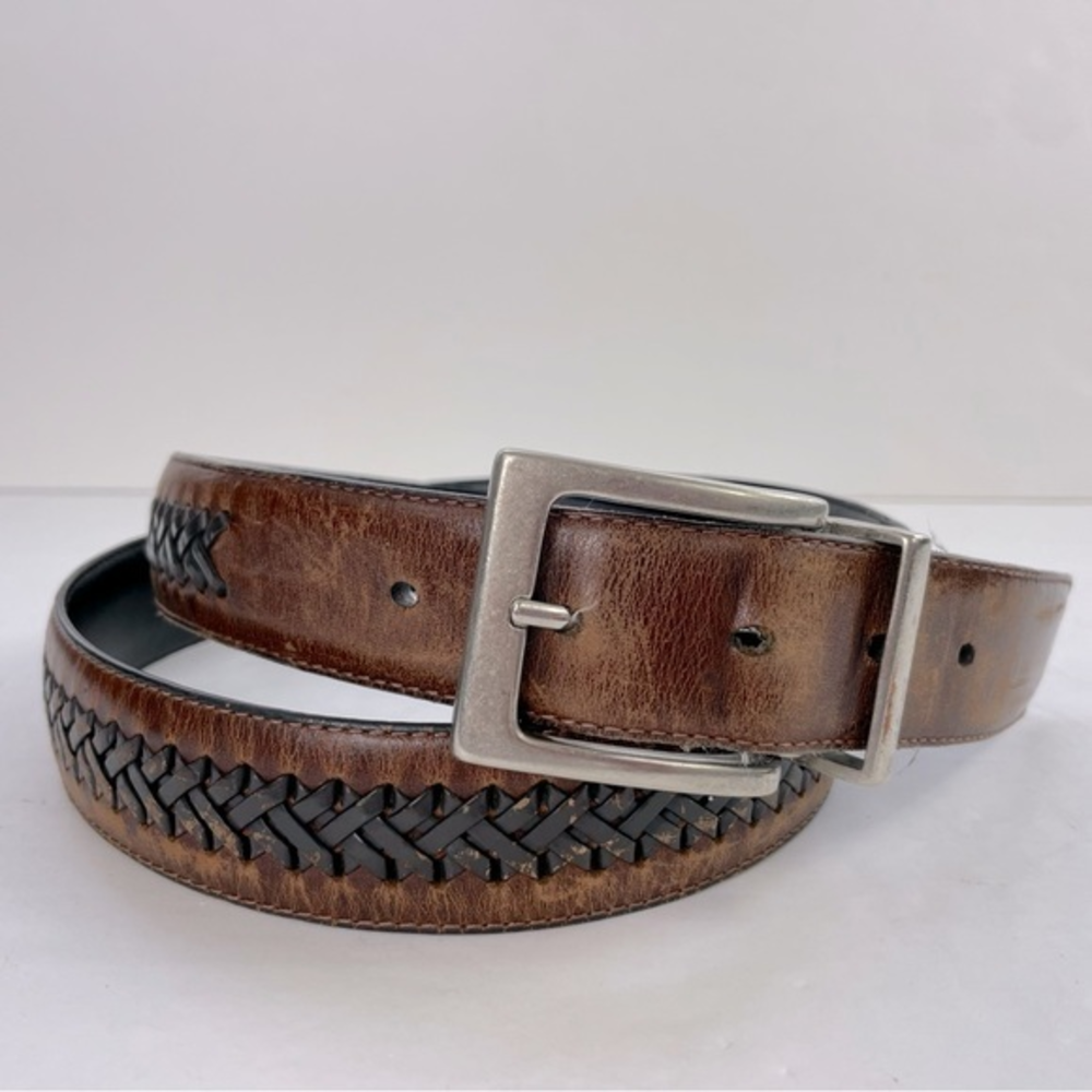 Columbia Men’s Leather Belt‎ Braided Woven Size 40